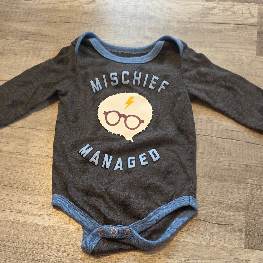 Warner Bros. Mischief Managed Bodysuit - Black and Blue